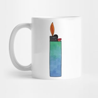 Watercolor Lighter Illustration Mug